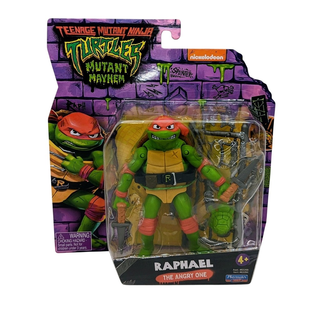 Playmates Teenage Mutant Ninja Turtles: Mutant Mayhem Raphael 4.65" Figure